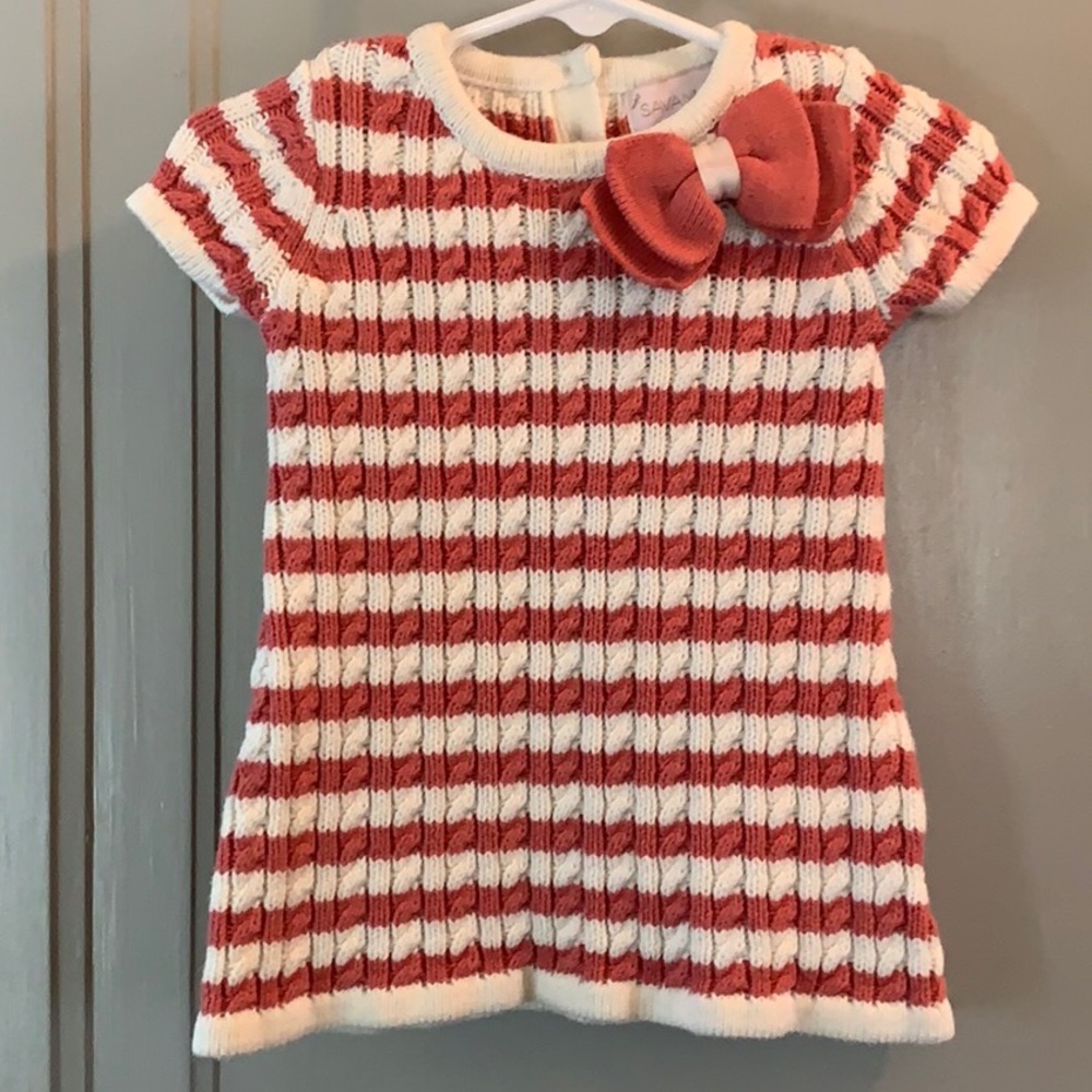 Striped knit dress